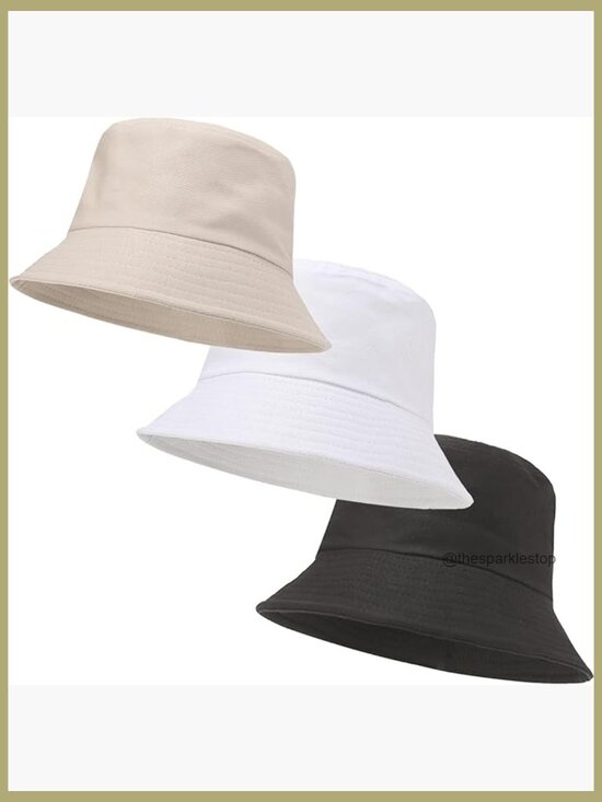3 Pack Unisex Cotton Bucket Hat with UPF 50+ Sun Protection Packable main image 7